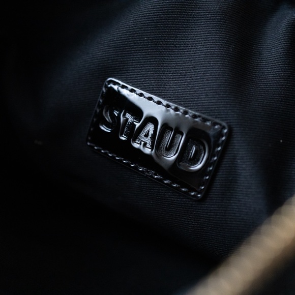 Staud Shirley Transparent Vinyl Tote Bag with Multi Colored Beaded Pouch - Picture 15 of 15